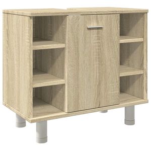 vidaXL Armoire de salle de bain Ch&ecirc;ne sonoma 60x32x53,5 cm Agglom&eacute;r&eacute;