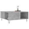vidaXL Table basse gris b&eacute;ton 80x80x36,5 cm bois d'ing&eacute;nierie