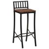 vidaXL Chaises de bar lot de 2 bois de r&eacute;cup&eacute;ration massif