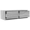 vidaXL Meuble TV sonoma gris 80x31x25,5 cm bois d'ing&eacute;nierie