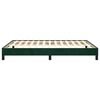 vidaXL Cadre de lit sans matelas vert fonc&eacute; 140x200 cm velours