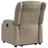 vidaXL Fauteuil inclinable &eacute;lectrique cappuccino similicuir