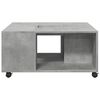 vidaXL Table basse gris b&eacute;ton 80x80x40 cm bois d'ing&eacute;nierie
