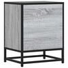 vidaXL Tables de chevet 2 pcs sonoma gris bois d'ing&eacute;nierie et m&eacute;tal