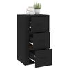 vidaXL Buffet Noir 40x33x70 cm Bois d'ing&eacute;nierie