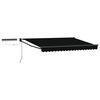 vidaXL Auvent r&eacute;tractable &eacute;lectrique Noir et anthracite 3 x 2,5 m