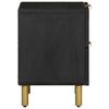 vidaXL Tables de chevet 2 pcs noir 40x33x46 cm bois de manguier solide