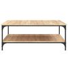 vidaXL Table basse chêne sonoma 100x100x40 cm bois d'ingénierie