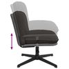 vidaXL Chaise pivotante de bureau gris fonc&eacute; boucl&eacute; comme laine tissu