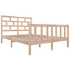 vidaXL Cadre de lit sans matelas bois massif 120x200 cm