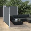 vidaXL Auvent latéral rétractable Anthracite 120 x 600 cm