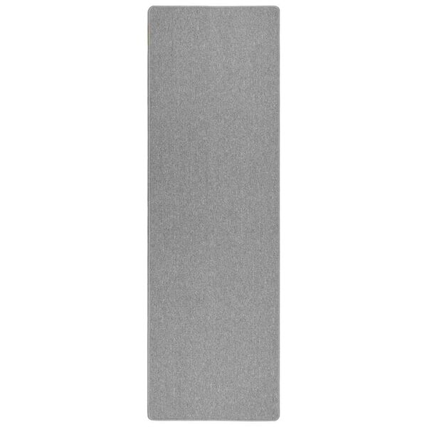 vidaXL Tapis Couloir Gris clair 80 x 500 cm 100% Polypropyl&egrave;ne