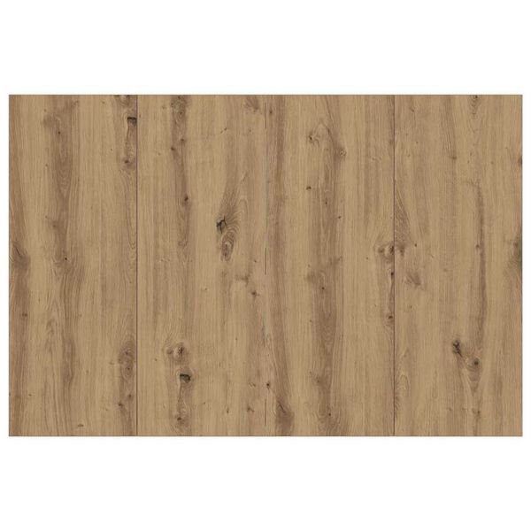 vidaXL T&ecirc;te de lit ch&ecirc;ne artisanal 120x1,5x80 cm bois d'ing&eacute;nierie