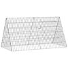 vidaXL Cage pour lapins Argent&eacute; 110 x 55 x 55 cm Acier galvanis&eacute;
