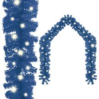 vidaXL Guirlande de Noël avec lumières LED 5 m Bleu