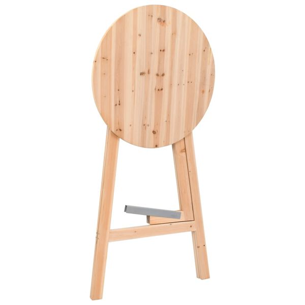 vidaXL Table de bar pliable 78 cm Bois de sapin