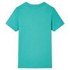 T-shirt pour enfants avec manches courtes menthe fonc&eacute; 104