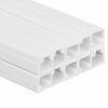 vidaXL Goulotte de c&acirc;ble 20x10 mm 10 m PVC