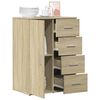 vidaXL Buffet ch&ecirc;ne sonoma 59x39x80 cm bois d'ing&eacute;nierie
