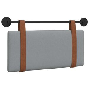 vidaXL T&ecirc;te de lit suspendue Gris clair PU antique