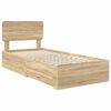 vidaXL Cadre de lit Chêne Sonoma 75 x 190 cm Bois d'ingénierie