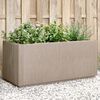 vidaXL Jardini&egrave;re marron clair 80x36x35 cm PP