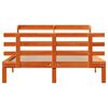 vidaXL Cadre de lit et tête de lit sans matelas cire marron 150x200 cm