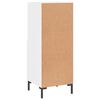 vidaXL Buffet Blanc brillant 34,5x34x90 cm Bois d'ingénierie