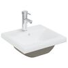 vidaXL Ensemble de meubles de salle de bain Blanc Aggloméré