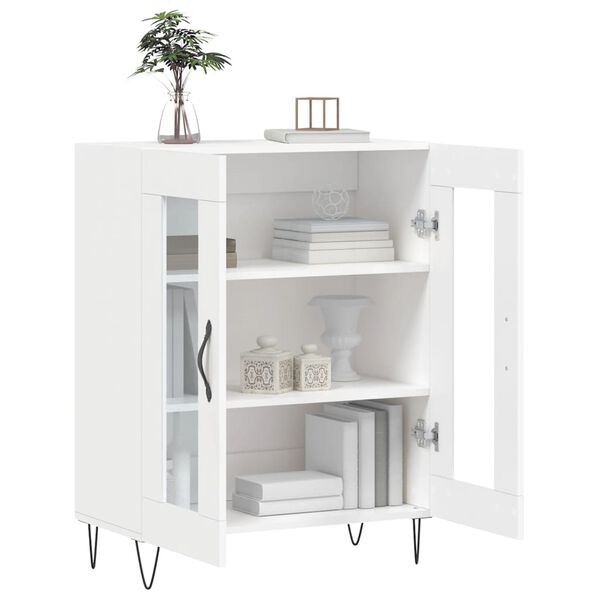 vidaXL Buffet blanc 69,5x34x90 cm bois d'ing&eacute;nierie