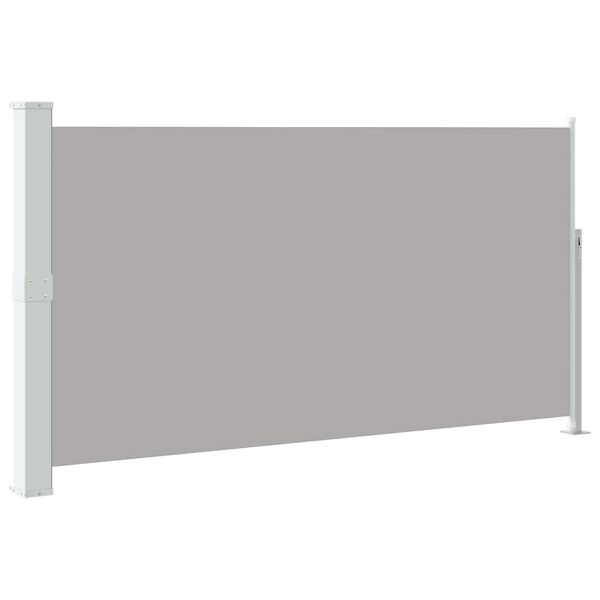 vidaXL Auvent lat&eacute;ral r&eacute;tractable de patio 160 x 300 cm Gris