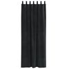 vidaXL Rideaux occultants 2 pcs Noir 140 x 225 cm Velours