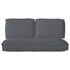 vidaXL Ensemble de coussins 3 pcs Anthracite Tissu Oxford