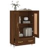 vidaXL Buffet haut ch&ecirc;ne marron 69,5x31x115 cm bois d'ing&eacute;nierie