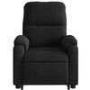vidaXL Fauteuil inclinable de massage électrique noir tissu microfibre
