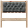 vidaXL T&ecirc;te de lit Autre marron et gris fonc&eacute; 75 cm Bois massif en pin