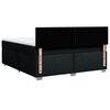 vidaXL Sommier &agrave; lattes de lit avec matelas Noir 180x200 cm Tissu