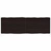 vidaXL Dessus de table bois massif trait&eacute; bordure assortie