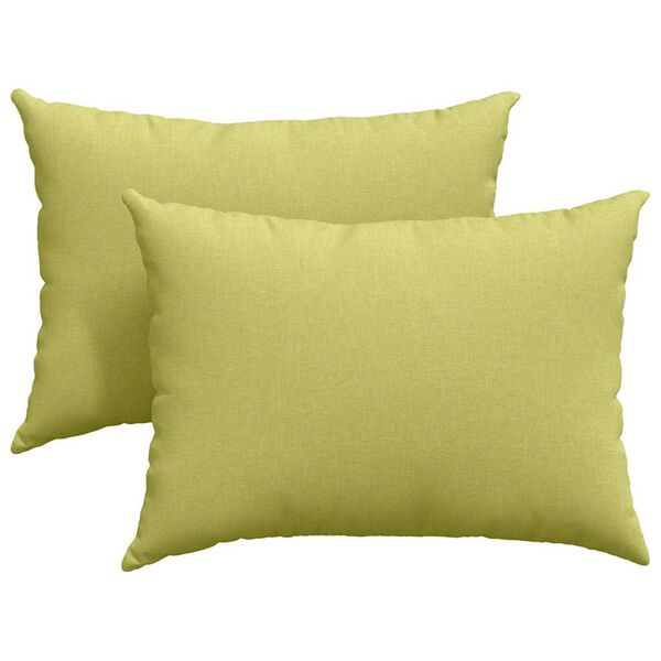 vidaXL Coussins de canapé 2 pcs Vert clair 70 x 50 cm tissu
