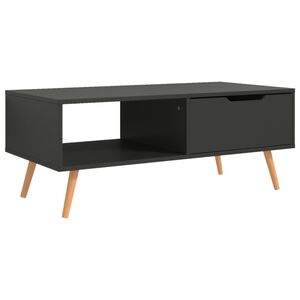 vidaXL Table basse Gris 100x49,5x43 cm Bois d'ing&eacute;nierie