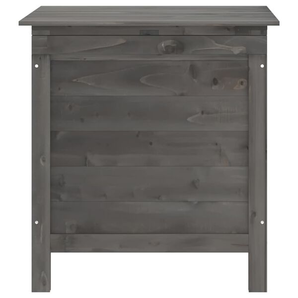 vidaXL Bo&icirc;te de rangement de jardin anthracite bois massif de sapin