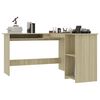 vidaXL Bureau d'angle en forme de L Ch&ecirc;ne sonoma Bois d'ing&eacute;nierie