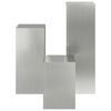 vidaXL Support de Plante 3 pcs Argent Acier galvanis&eacute;