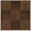 vidaXL Biblioth&egrave;que Ch&ecirc;ne marron 90x30x90 cm Bois d'ing&eacute;nierie