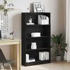 vidaXL Biblioth&egrave;que &agrave; 4 niveaux ch&ecirc;ne noir 80x24x143 cm