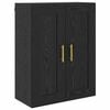 vidaXL Haut Armoire Ch&ecirc;ne noir 69,5 x 34 x 180 cm Bois d'ing&eacute;nierie