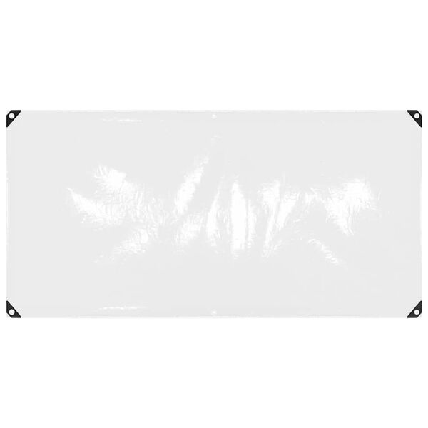 vidaXL Bâche transparente avec œillets 1x2 m PVC
