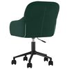 vidaXL Chaises pivotantes &agrave; manger lot de 2 Vert fonc&eacute; Velours