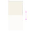 vidaXL Store enrouleur occultant blanc cass&eacute; 80x175cm largeur du tissu