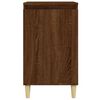 vidaXL Table de chevet ch&ecirc;ne marron 40x35x70 cm bois d'ing&eacute;nierie